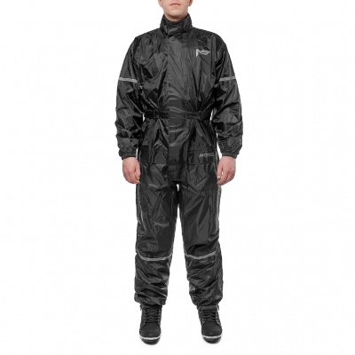 MOTEQ Дождевик BUBLLE DOG Комбинезон Черный фото в интернет-магазине FrontFlip.Ru