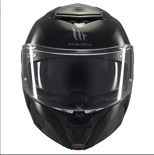 Шлем MT ATOM 2 SV SOLID Gloss Black фото в интернет-магазине FrontFlip.Ru