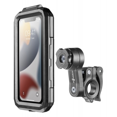 INTERPHONE Универсальный держатель для смартфонов до 6.5" с креплением QUIKLOX (SMQUIKLOXARMORPRO) фото в интернет-магазине FrontFlip.Ru