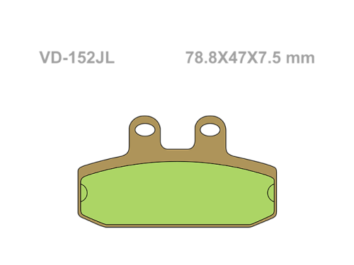 VESRAH Тормозные колодки  VD-152JL фото в интернет-магазине FrontFlip.Ru