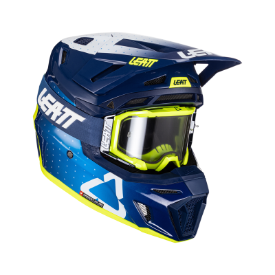 Мотошлем Leatt Moto 8.5 Helmet Kit Blue фото в интернет-магазине FrontFlip.Ru