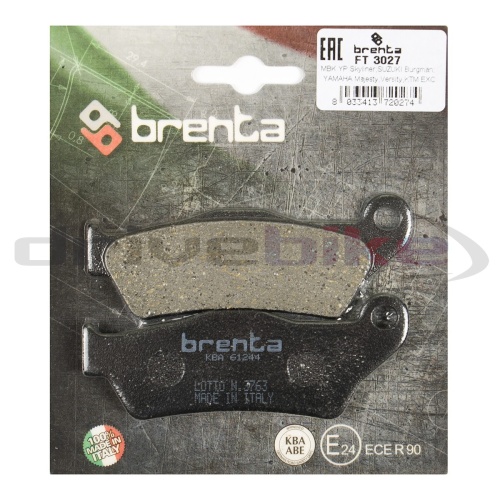 [BRENTA] Тормозные колодки FT 3027 Organic фото в интернет-магазине FrontFlip.Ru