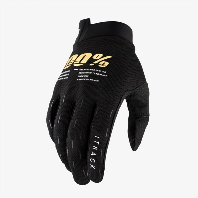 Мотоперчатки подростковые 100% ITrack Youth Glove Black фото в интернет-магазине FrontFlip.Ru
