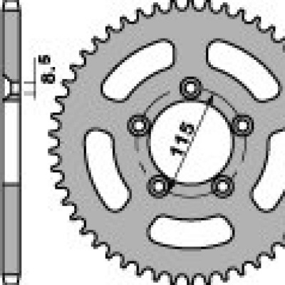 PBR Звезда задняя    4552-49   (сталь) фото в интернет-магазине FrontFlip.Ru