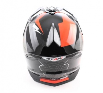 Шлем (кроссовый) Ataki MX801 Strike красный/черный глянцевый фото в интернет-магазине FrontFlip.Ru
