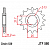 Звезда передняя (ведущая), для 530 цепи, 17 зубьев (JT 580.17)
