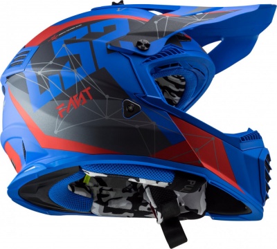 LS2 Мотошлем MX437 FAST ALPHA синий матовый фото в интернет-магазине FrontFlip.Ru