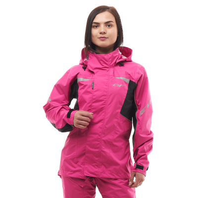Куртка - дождевик EVO Woman Pink (мембрана) 2023 фото в интернет-магазине FrontFlip.Ru