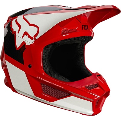 Мотошлем Fox V1 Revn Helmet Flame Red фото в интернет-магазине FrontFlip.Ru