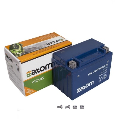 [ATOM] Мото аккумулятор YTZ12S GEL гелевый фото в интернет-магазине FrontFlip.Ru