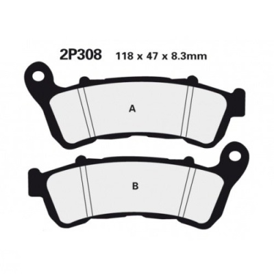 NISSIN Тормозные колодки  2P-308ST  (172) фото в интернет-магазине FrontFlip.Ru