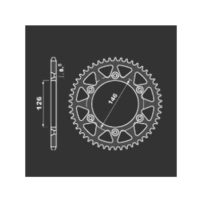 PBR Звезда задняя    808-41   (сталь) фото в интернет-магазине FrontFlip.Ru