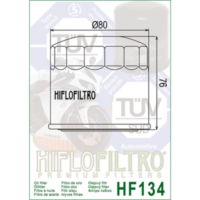 HIFLOFILTRO Масляные фильтры (HF134) фото в интернет-магазине FrontFlip.Ru