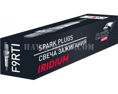Иридиевая свеча зажигания HAWK MOTO F9RTI ( BR9EIX) фото в интернет-магазине FrontFlip.Ru