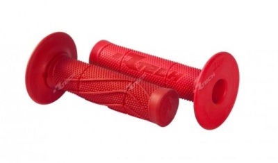 RTech Ручки на руль Wave Soft Grips 115мм красные (moto parts) фото в интернет-магазине FrontFlip.Ru