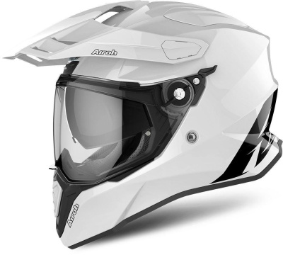 AIROH шлем трансформер COMMANDER COLOR WHITE GLOSS фото в интернет-магазине FrontFlip.Ru