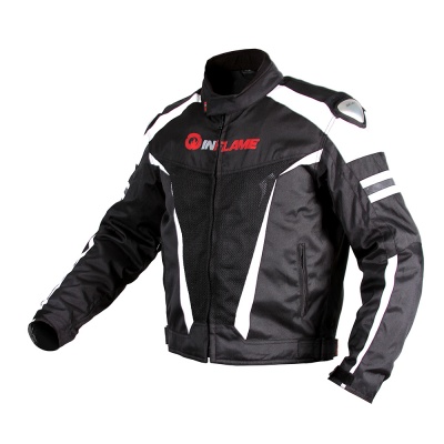 Куртка мужская INFLAME WINSPEED текстиль+сетка, цвет черно-белый фото в интернет-магазине FrontFlip.Ru