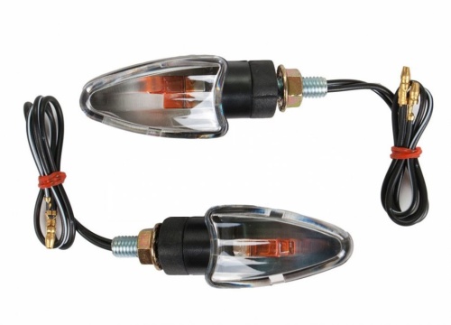[EMGO] Поворотники (пара) 'стрела'' DECO LIGHT ROADHAWK 1, цвет Бесцветный, цвет Черный фото в интернет-магазине FrontFlip.Ru