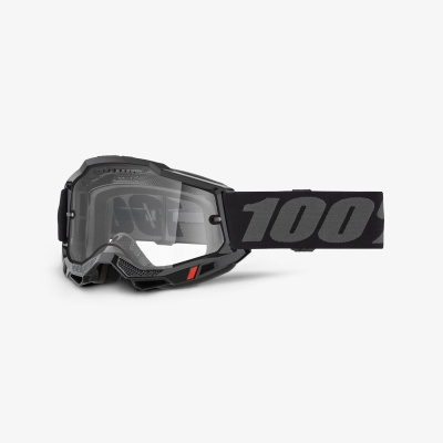 Очки 100% Accuri 2 Enduro MTB Black / Clear фото в интернет-магазине FrontFlip.Ru