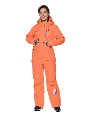 SNOW HEADQUARTER Горнолыжный комбинезон женский B-9059 Оранжевый фото в интернет-магазине FrontFlip.Ru