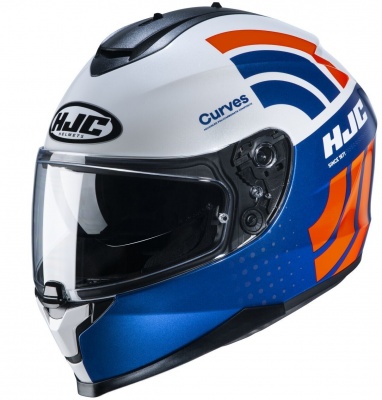 HJC Шлем C 70 CURVES MC27 фото в интернет-магазине FrontFlip.Ru