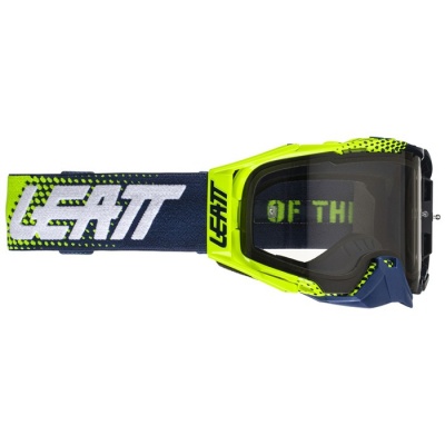 Очки Leatt Velocity 6.5 Lime/Blue Light Grey 58% фото в интернет-магазине FrontFlip.Ru