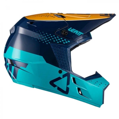 Мотошлем Leatt Moto 3.5 Helmet Blue 2021 фото в интернет-магазине FrontFlip.Ru