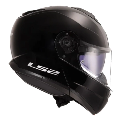LS2 Мотошлем FF908 STROBE II Solid глянцевый черный фото в интернет-магазине FrontFlip.Ru