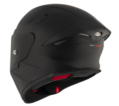 [KYT] Мотошлем TT-REVO PLAIN, цвет Черный Матовый фото в интернет-магазине FrontFlip.Ru