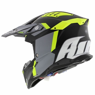 Мотошлем AIROH AVIATOR 3 GLORY YELLOW MATT Кросс-эндуро Карбон фото в интернет-магазине FrontFlip.Ru