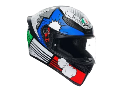 AGV Шлем K-1 E2206 BANG MATT ITALY/BLUE фото в интернет-магазине FrontFlip.Ru