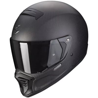 [SCORPION EXO] Мотошлем HX1 CARBON SE SOLID, цвет Карбон/Черный Матовый фото в интернет-магазине FrontFlip.Ru