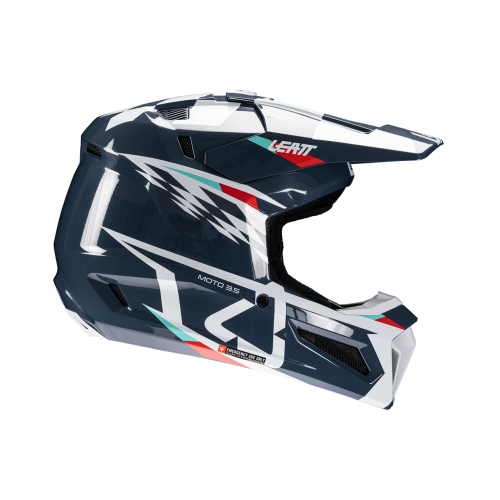 Мотошлем Leatt Moto 3.5 Helmet Kit Blue 2025 фото в интернет-магазине FrontFlip.Ru