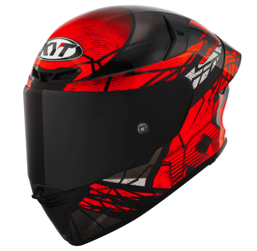 [KYT] Мотошлем TT-REVO COMBUSTION ORANGE, цвет Красный Матовый фото в интернет-магазине FrontFlip.Ru