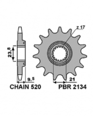 PBR Звезда передняя    2134-14 фото в интернет-магазине FrontFlip.Ru