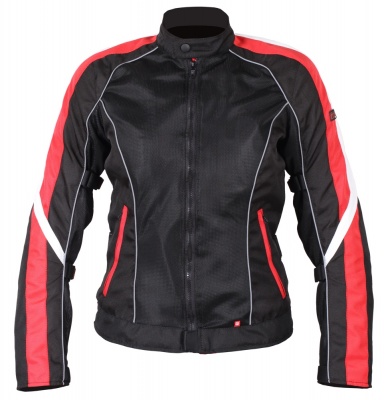 Куртка женская INFLAME GLACIAL текстиль+сетка, цвет красно-черный фото в интернет-магазине FrontFlip.Ru