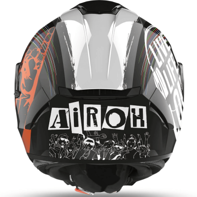 AIROH шлем интеграл SPARK ROCK'N'ROLL BLACK GLOSS фото в интернет-магазине FrontFlip.Ru