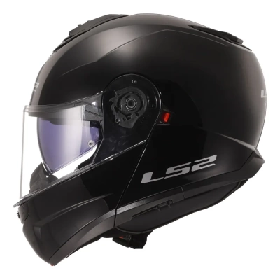 LS2 Мотошлем FF908 STROBE II Solid глянцевый черный фото в интернет-магазине FrontFlip.Ru