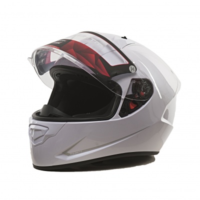 Мотошлем MT STINGER SINGLE MONO GLOSS PEARL WHITE фото в интернет-магазине FrontFlip.Ru