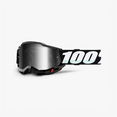 Очки 100% Accuri 2 Goggle Black / Mirror Silver Lens (50221-252-01) фото в интернет-магазине FrontFlip.Ru