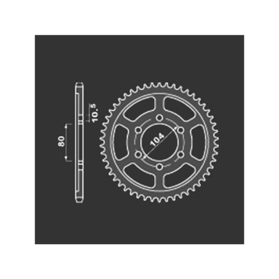 PBR Звезда задняя    4359-42   (сталь) фото в интернет-магазине FrontFlip.Ru