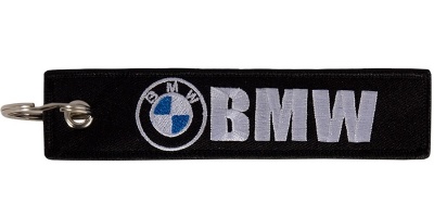 Брелок BMV 060-01 "BMW №2" ткань, вышивка 13*3см фото в интернет-магазине FrontFlip.Ru