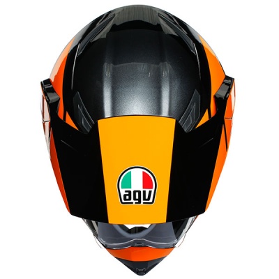 Шлем AGV AX-9 MULTI Trail Gunmetal/Orange фото в интернет-магазине FrontFlip.Ru