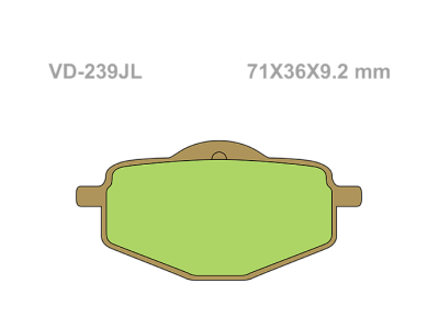 VESRAH Тормозные колодки  VD-239JL фото в интернет-магазине FrontFlip.Ru