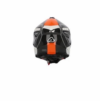 Шлем Acerbis STEEL CARBON White/Orange фото в интернет-магазине FrontFlip.Ru