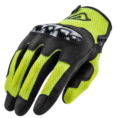 Перчатки Acerbis CE RAMSEY MY VENTED Black/Yellow фото в интернет-магазине FrontFlip.Ru