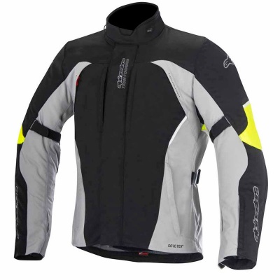 ALPINESTARS Мотокуртка ARES GORE-TEX JACKET черно-серо-желтый, 175 фото в интернет-магазине FrontFlip.Ru