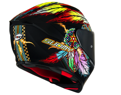 [SUOMY] Мотошлем TRACK-1 CHIEFTAIN, цвет Черный Матовый фото в интернет-магазине FrontFlip.Ru