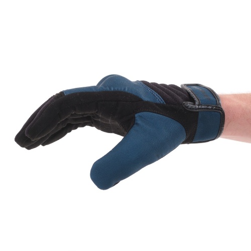 DRAGONFLY Перчатки DF QUAD Black-Arctic Blue фото в интернет-магазине FrontFlip.Ru