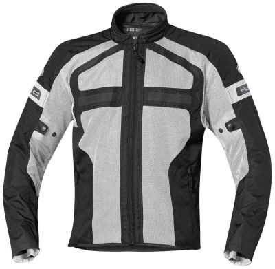 Куртка HELD TROPIC - текстиль серо-черная фото в интернет-магазине FrontFlip.Ru